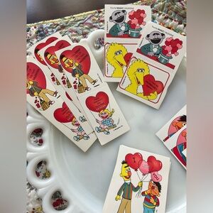 Vintage Lot of unused Sesame Street Valentine’s Day Cards
